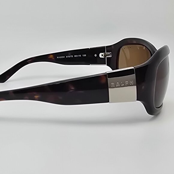Ralph Lauren RA5004 510/73 Dark Tortoise Frame G-15 Green Lens Sunglasses w Case